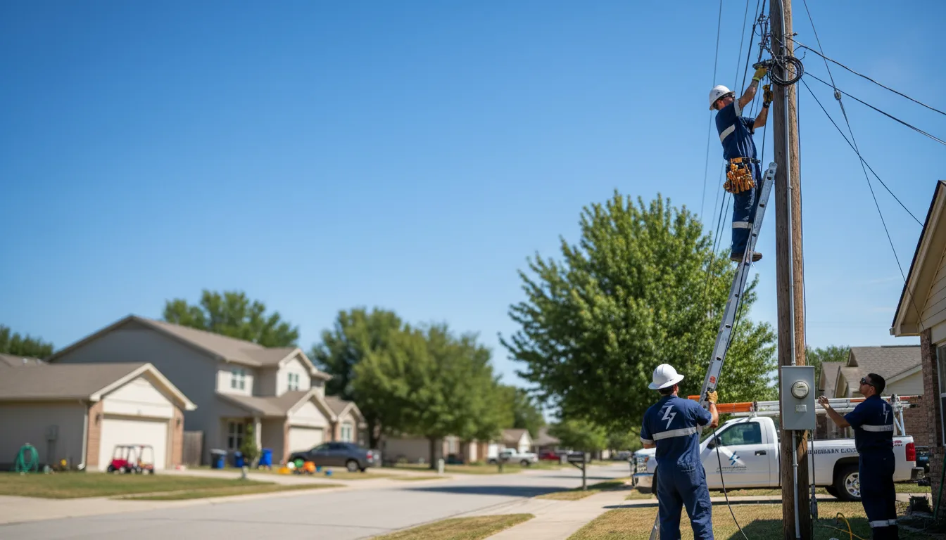 Residential electrician providing installation services in Peel, AR